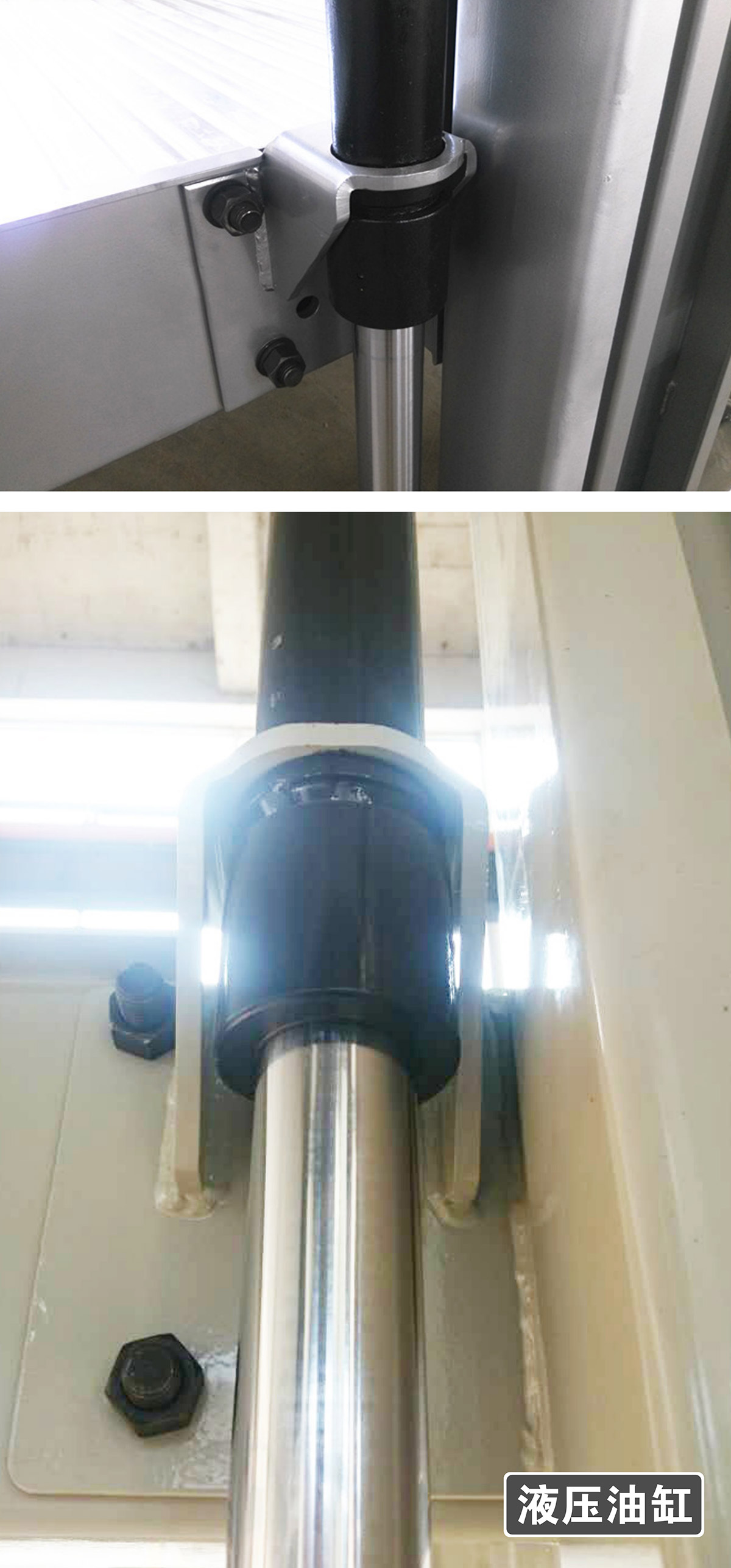 立體停車租賃兩柱簡易升降機械停車設備液壓油缸展示.jpg